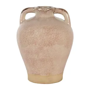 Starorůžová antická váza Antik - Ø 19*25 cm Clayre & Eef
