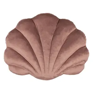 Produkt Starorůžový sametový polštář s výplní - 28*38 cm Clayre & Eef