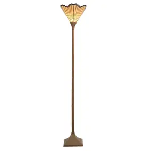 Stojací lampa Tiffany - 37*37*183 cm Clayre & Eef