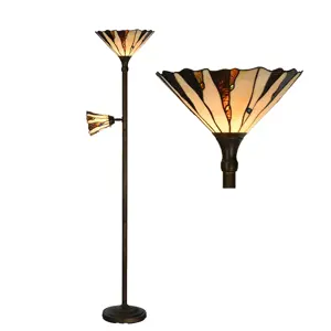 Produkt Stojací lampa Tiffany Doriane - Ø 38*178 cm Clayre & Eef