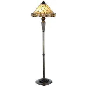 Produkt Stojací lampa Tiffany Filigree  - Ø 46*168 cm 2x E27 / Max 60W Clayre & Eef