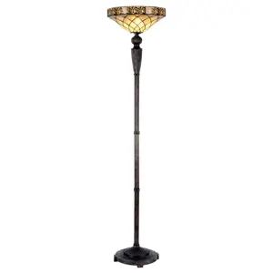 Produkt Stojací lampa Tiffany- Ø 41*179 cm 1x E27 / max  Clayre & Eef