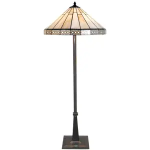 Produkt Stojací lampa Tiffany - Ø 50*164 cm 2x E27 / Max 60W Clayre & Eef