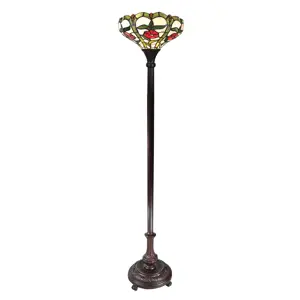 Produkt Stojací lampa Tiffany Rouge - Ø 31*186 cm Clayre & Eef