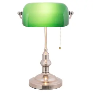 Produkt Stolní bankovní lampa GreenBank - 27*17*41 cm E27/60W Clayre & Eef