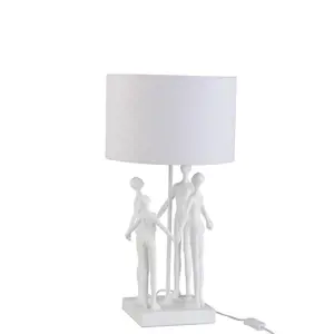 Stolní lampa s textilním stínidlem Figurines - Ø 30,5*57,5 cm J-Line by Jolipa