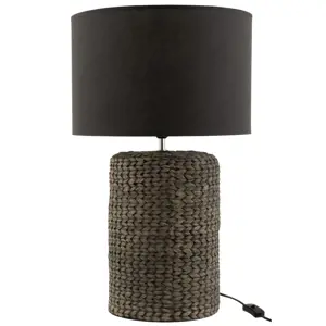 Stolní lampa s textilním stínidlem Odile L – Ø 42*68 cm J-Line by Jolipa