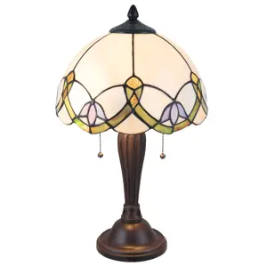 Produkt Stolní lampa Tiffany Adabelle - Ø 30*50 cm / E27/max 2*40W Clayre & Eef