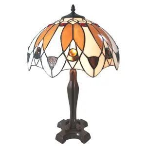 Produkt Stolní lampa Tiffany Avelline – Ø 41*57 cm E27/max 2*60W Clayre & Eef