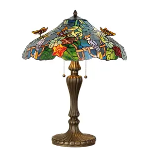 Produkt Stolní lampa Tiffany Butterfly - Ø 52*65 cm Clayre & Eef