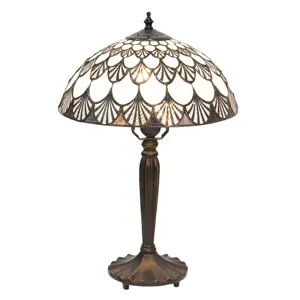 Produkt Stolní lampa Tiffany Coquilles - Ø 31*46 cm Clayre & Eef