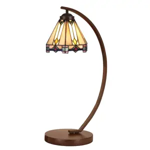 Produkt Stolní lampa Tiffany Daira - Ø 20x57 cm E27/max 1x60W Clayre & Eef