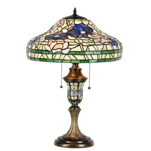 Produkt Stolní lampa Tiffany Destini - 46x60 cm E27/max 2x60W Clayre & Eef