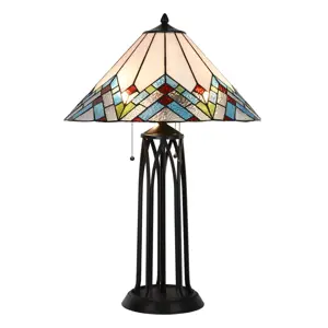 Produkt Stolní lampa Tiffany Géometrie – Ø 51*75 cm Clayre & Eef