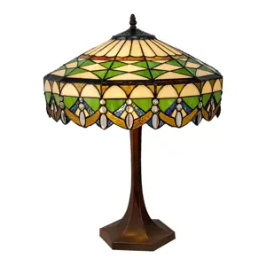 Produkt Stolní lampa Tiffany Kayleigh - Ø 41*57 cm E27/max 2*60W Clayre & Eef