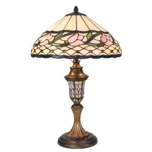 Produkt Stolní lampa Tiffany Lovely Tulip - Ø 40*60 cm Clayre & Eef