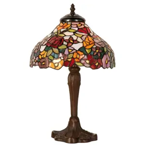 Stolní lampa Tiffany - Ø 26*40 cm 1x E14  Clayre & Eef