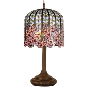 Produkt Stolní lampa Tiffany - Ø 40*84 cm 3x E27 Clayre & Eef