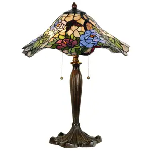 Produkt Stolní lampa Tiffany - Ø 46*60 cm 2x E27 Clayre & Eef