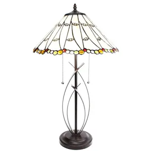 Produkt Stolní lampa Tiffany Onea - Ø 41*68 cm E27/max 2*60W Clayre & Eef