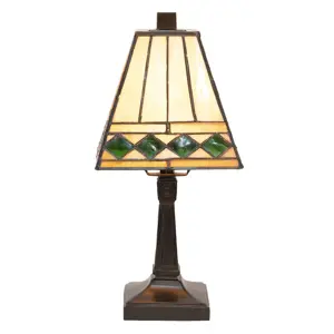 Stolní lampa Tiffany Pyramid - Ø 20*30 cm Clayre & Eef