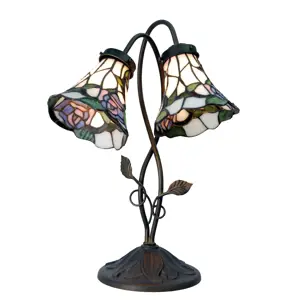 Produkt Stolní lampa Tiffany Two roses Clayre & Eef