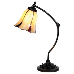 Stolní lampa Tiffany Veniq - Ø 15*46 cm 1x E14 / max 25w Clayre & Eef