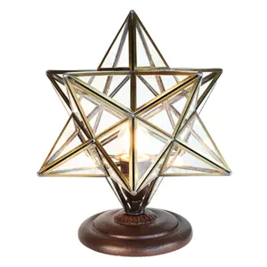 Produkt Stolní lampa ve tvaru hvězdy Star - 31*31*36 cm E27/max 1*40W Clayre & Eef