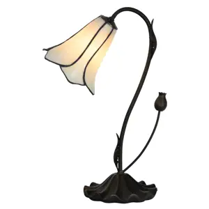 Produkt Stolní lampa ve tvaru květu Tiffany Cloches - Ø 17 * 43 cm E14 / max 1 * 25W Clayre & Eef