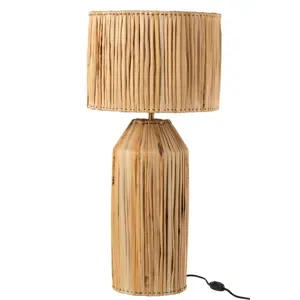 Stolní přírodní lampa z banánových listů Hanna Bannas  - Ø 35*87 cm/ E27/ 40W J-Line by Jolipa