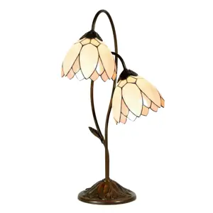 Stolní Tiffany lampa Flowers - Ø 33*61 cm Clayre & Eef