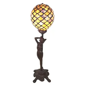 Produkt Stolní vitrážová lampa Tiffany Femme - 21*21*51 cm Clayre & Eef