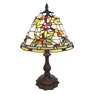 Produkt Stolní vitrážová lampa Tiffany Mabelle - 31*31*47 cm Clayre & Eef