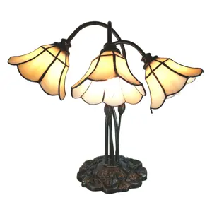 Produkt Stolní vitrážová lampa Tiffany Trois - 46*28*63 cm Clayre & Eef