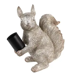 Produkt Stříbrná stolní lampa veverka Squirrel - 24*12*25 cm E27/max 1*60W Clayre & Eef