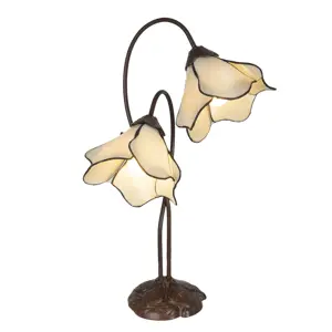 Tiffany stolní lampa Cloches - 41*23*57 cm E27/max 2*40W Clayre & Eef