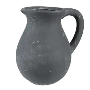 Produkt Tmavě šedý dekorativní džbán Édith M - 17*15*11 cm Clayre & Eef