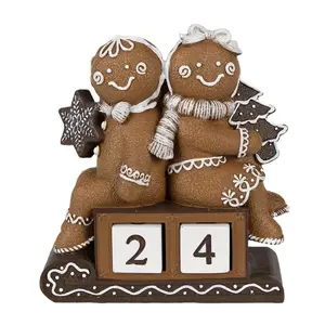 Produkt Vánoční adventní kalendář s perníčky Gingerbread - 11*4*13 cm Clayre & Eef