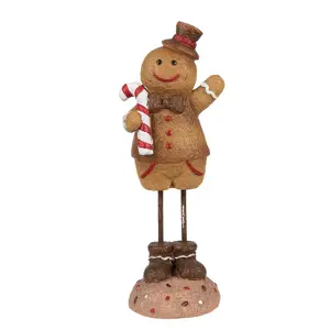 Vánoční dekorace Perníček Gingerbread Man - 7*7*18 cm Clayre & Eef