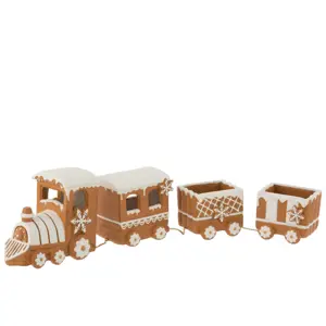 Produkt Vánoční perníkový vláček Gingerbread Train - 45*8*13cm J-Line by Jolipa