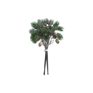 Produkt Vánoční zelená větvička se šiškami Fir Branch - 30cm Chic Antique