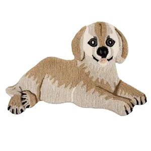 Produkt Vlněný kusový koberec pejsek Dog - 60*90*2 cm Clayre & Eef