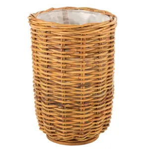 Produkt Vysoký kulatý ratanový květináč Rattan honey - Ø51*83 cm J-Line by Jolipa