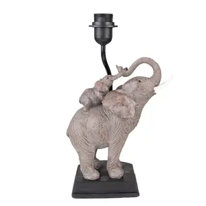 Základna stolní lampy se slonem Elephant - 21*14*36 cm Clayre & Eef