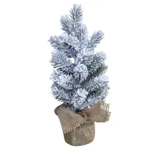 Produkt Zasněžený vánoční stromek jedle v jutě Fleur Fir Snow - 30cm Chic Antique