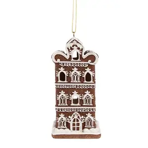 Produkt Závěsná svítící ozdoba perníková chaloupka Gingerbread House - 7*6*12/24 cm Clayre & Eef