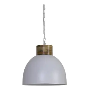 Produkt Závěsné světlo SAMANA bílé - Ø40*36 cm Light & Living