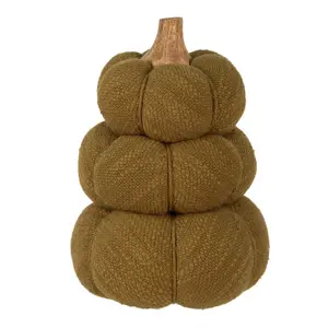 Produkt Zelená 3-patrová látková dekorace dýně Pumpkin - Ø 13*18 cm  Clayre & Eef