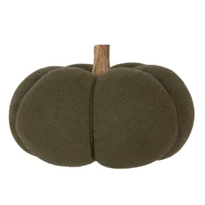 Produkt Zelená látková dekorace dýně Pumpkin - Ø 20*14 cm Clayre & Eef