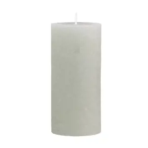 Produkt Zelená široká svíčka Rustic pillar verte - Ø 7*15cm/ 60h Chic Antique